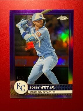 BOBBY WITT JR PURPLE REFRACTOR 61/75 - 2026 TOPPS CHROME FLAGSHIP #11
